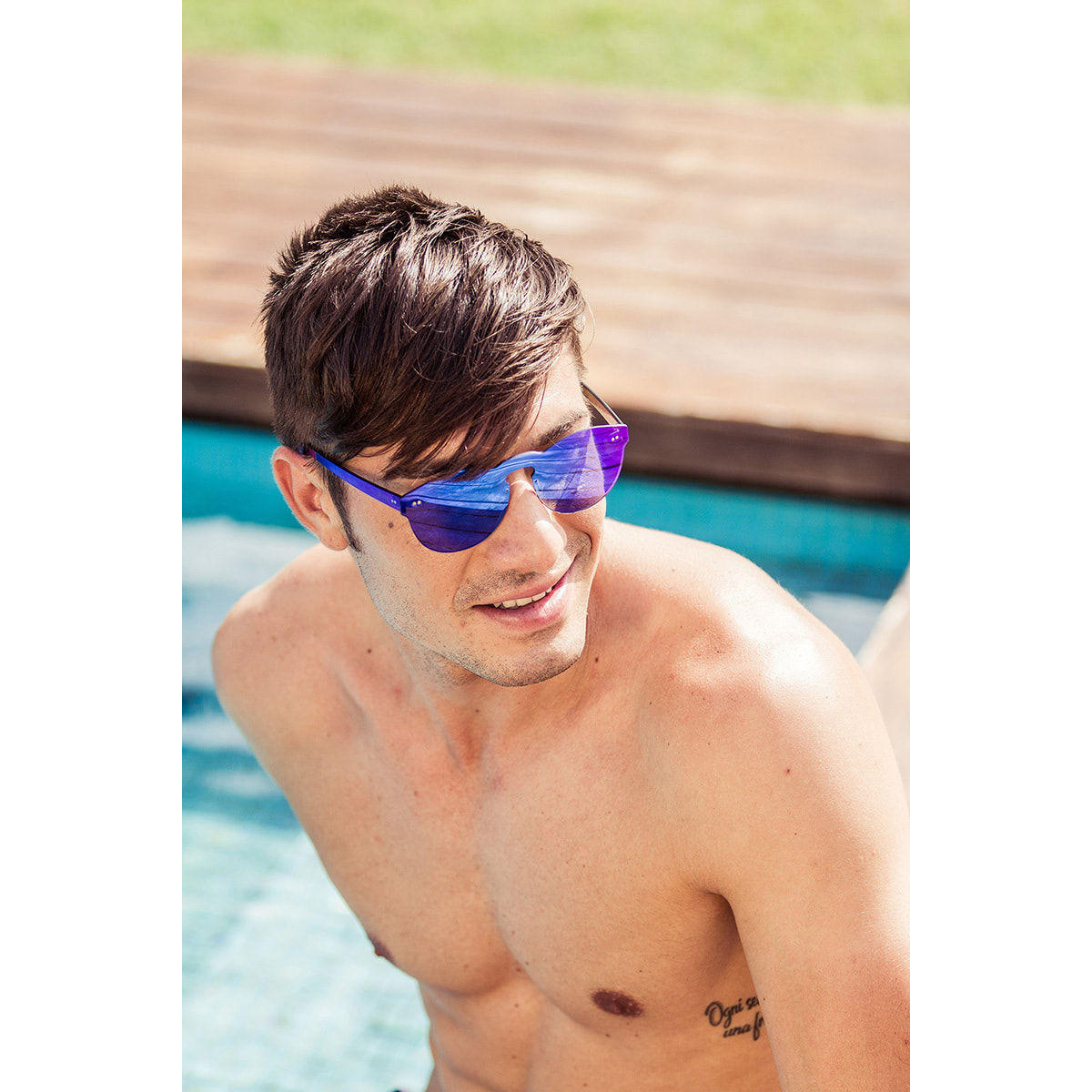 GAFAS DE SOL SUNPERS BIARRITZ FLAT & FLAT de color Azul