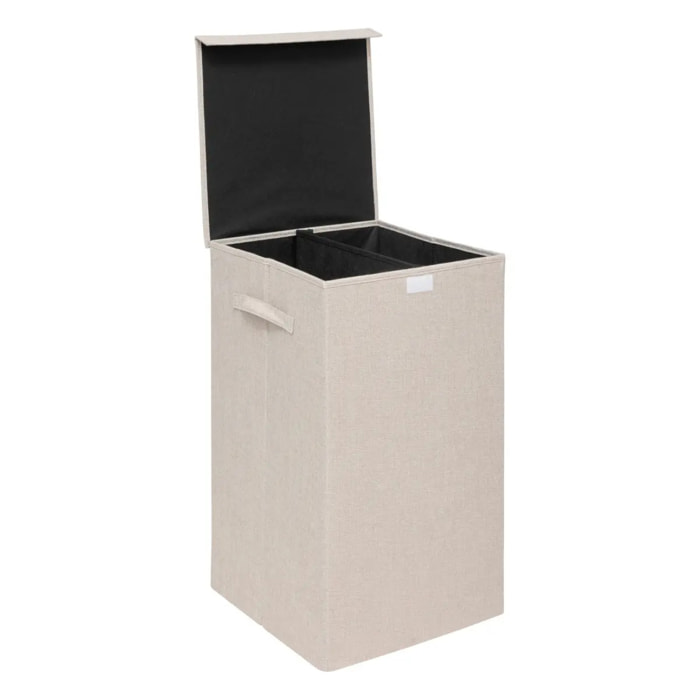 Panier à linge "Colorama" beige 74L