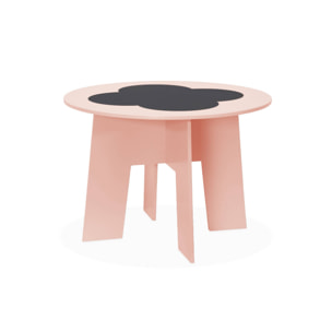 Table avec ardoise et 4 chaises avec rangement pour enfant