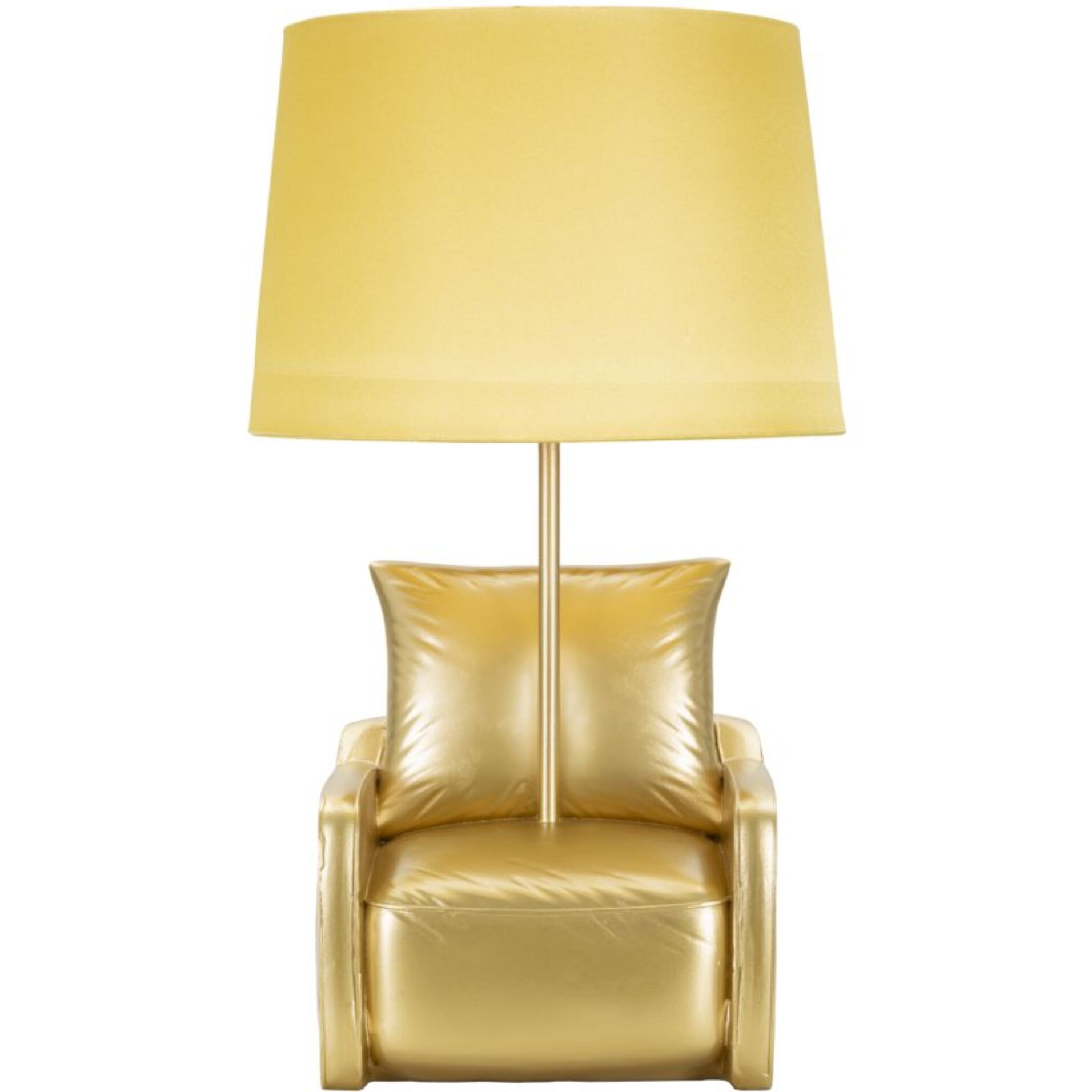 LAMPADA DA COMODINO MIDCENTURY GIALLA CM Ø 26X46