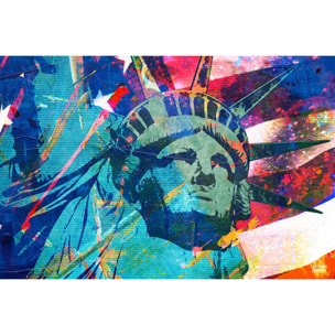 Tableau Affiche illustration graffiti statut de la liberté Toile imprimée