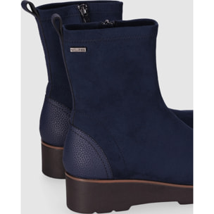 Botines de Tejido - Marino - Tacón: 5 cm
