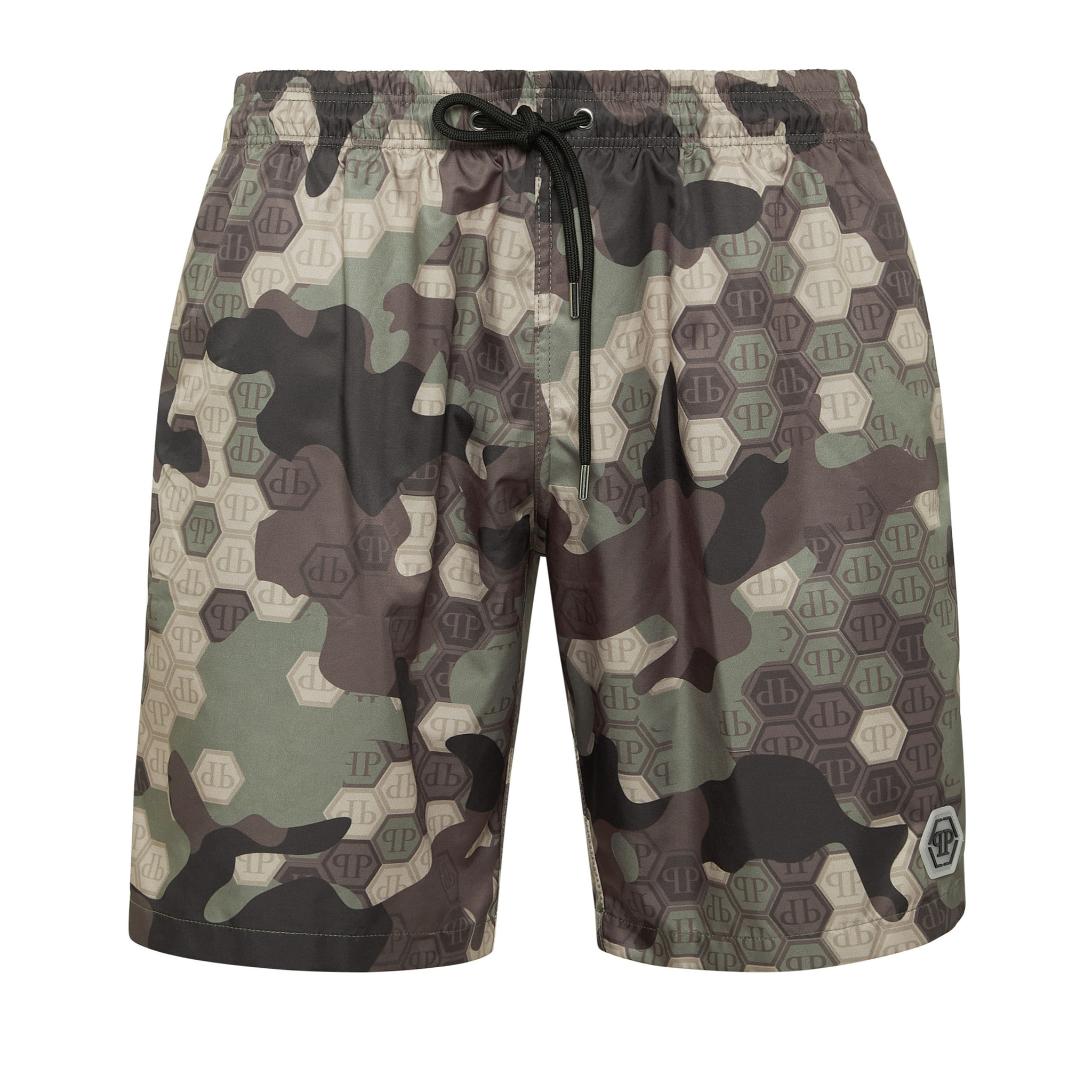 PHILIPP PLEIN Swim Trunks CAMOUFLAGE