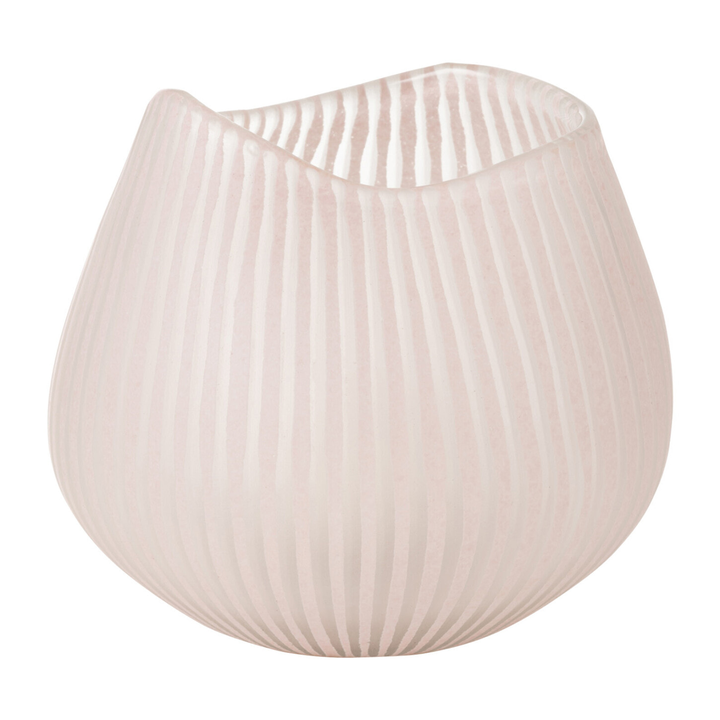 J-Line vase Ligne - verre - rose clair - small - Ø 22 cm