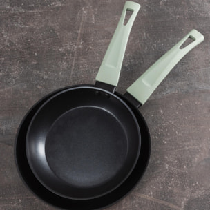 Juego de Sartenes en Aluminio prensado Ø20Ø24cm CEDAR San Ignacio