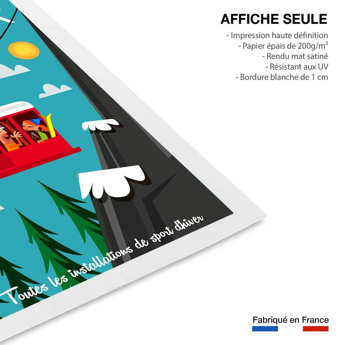 Poster de les grands montets Affiche seule