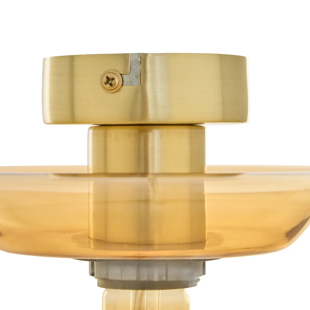Plafonnier applique Ophia rond D.26cm doré