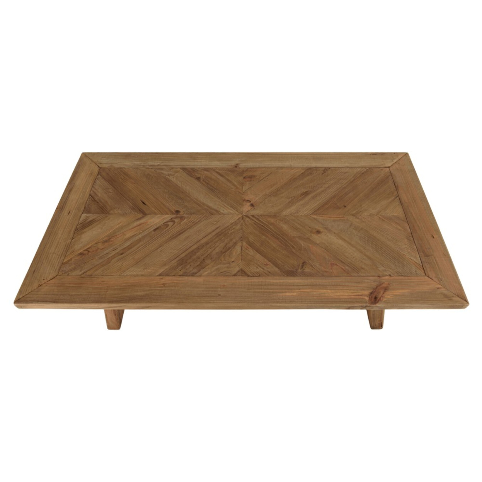 SANDY - Table basse rectangulaire 130x70cm bois pin recyclé
