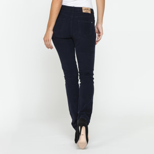 PANTALONE 5 TASCHE MOD. 752 IN VELLUTO STRETCH