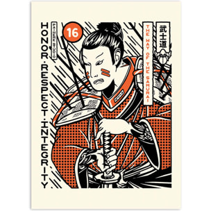 Affiche - Samurai - Paiheme Studio