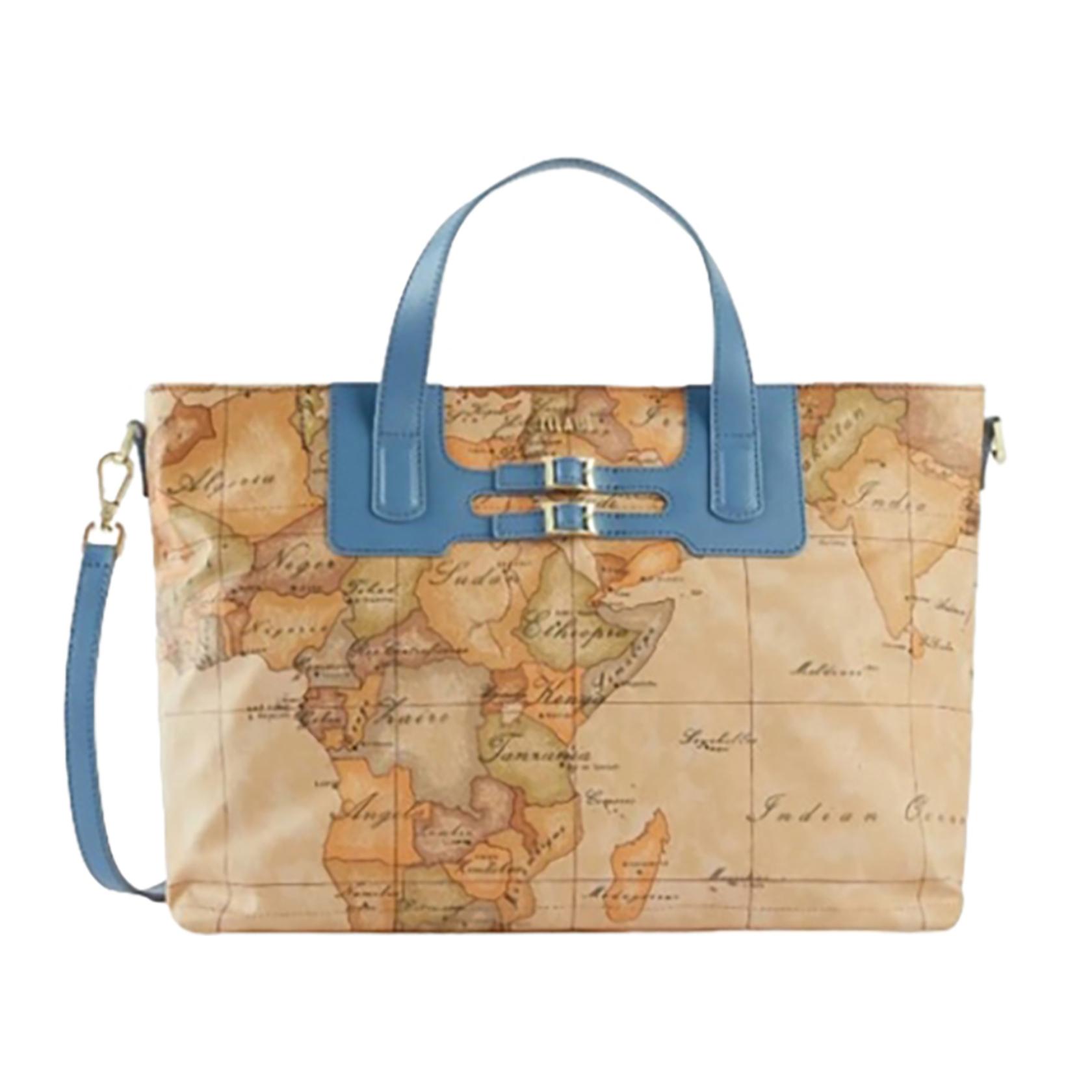 Alviero Martini 1a Classe Borsa a Mano Donna Geo - Blue Denim