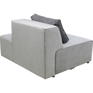 Méridienne canapé Infinity gris Kare Design