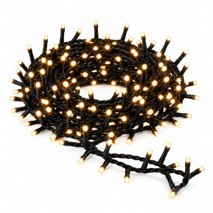 Clúster de 800 Luces LED Blanco Extra Cálido - 12 metros