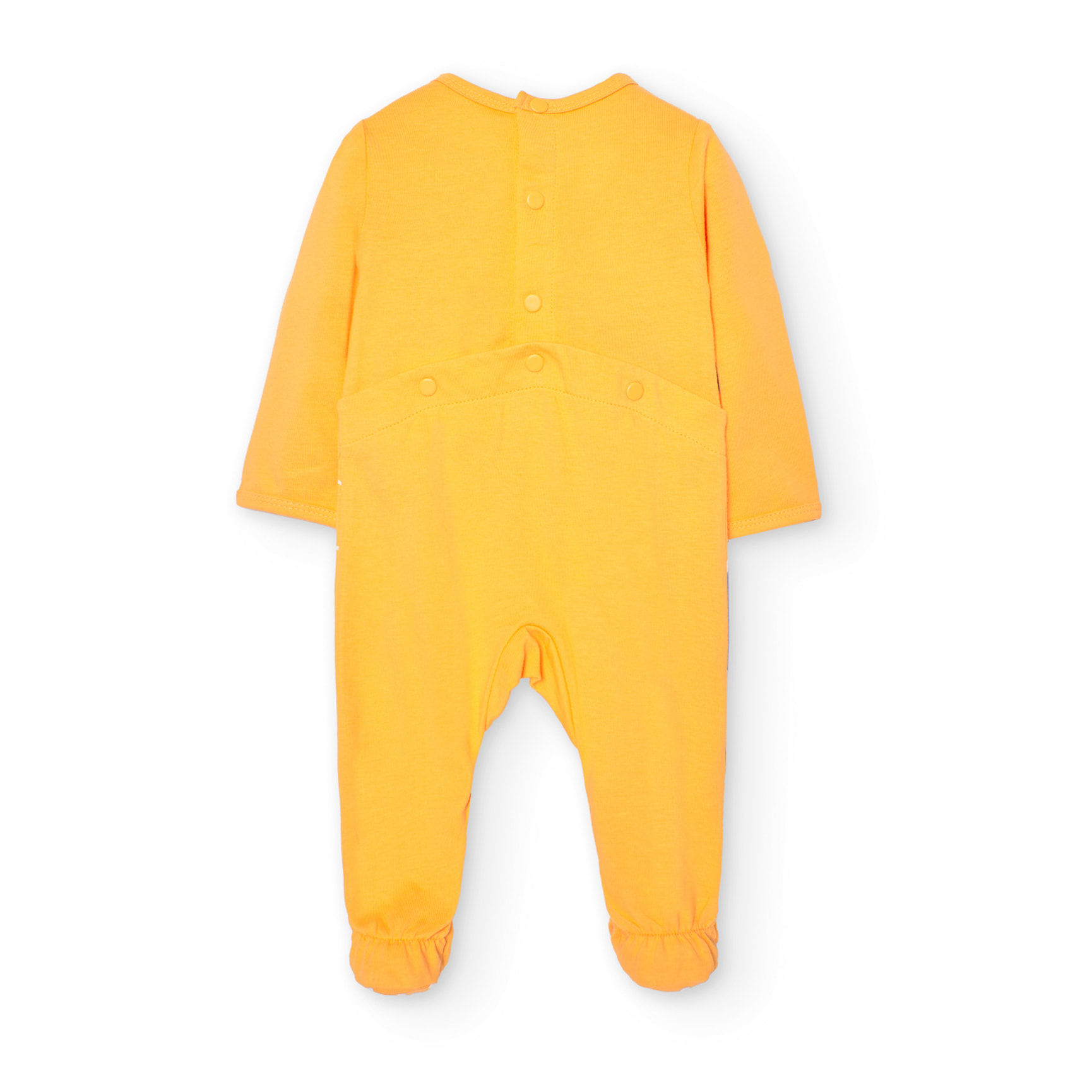 Pelele recién nacido, algodón estampado, mangas largas