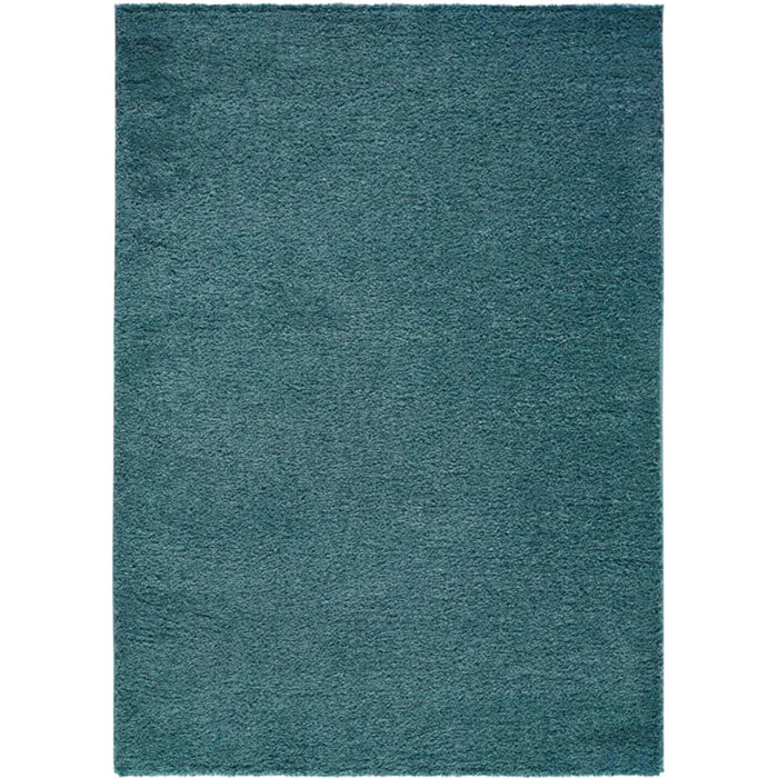 ATLAS Alfombra shaggy lisa en color aqua, varias medidas disponibles