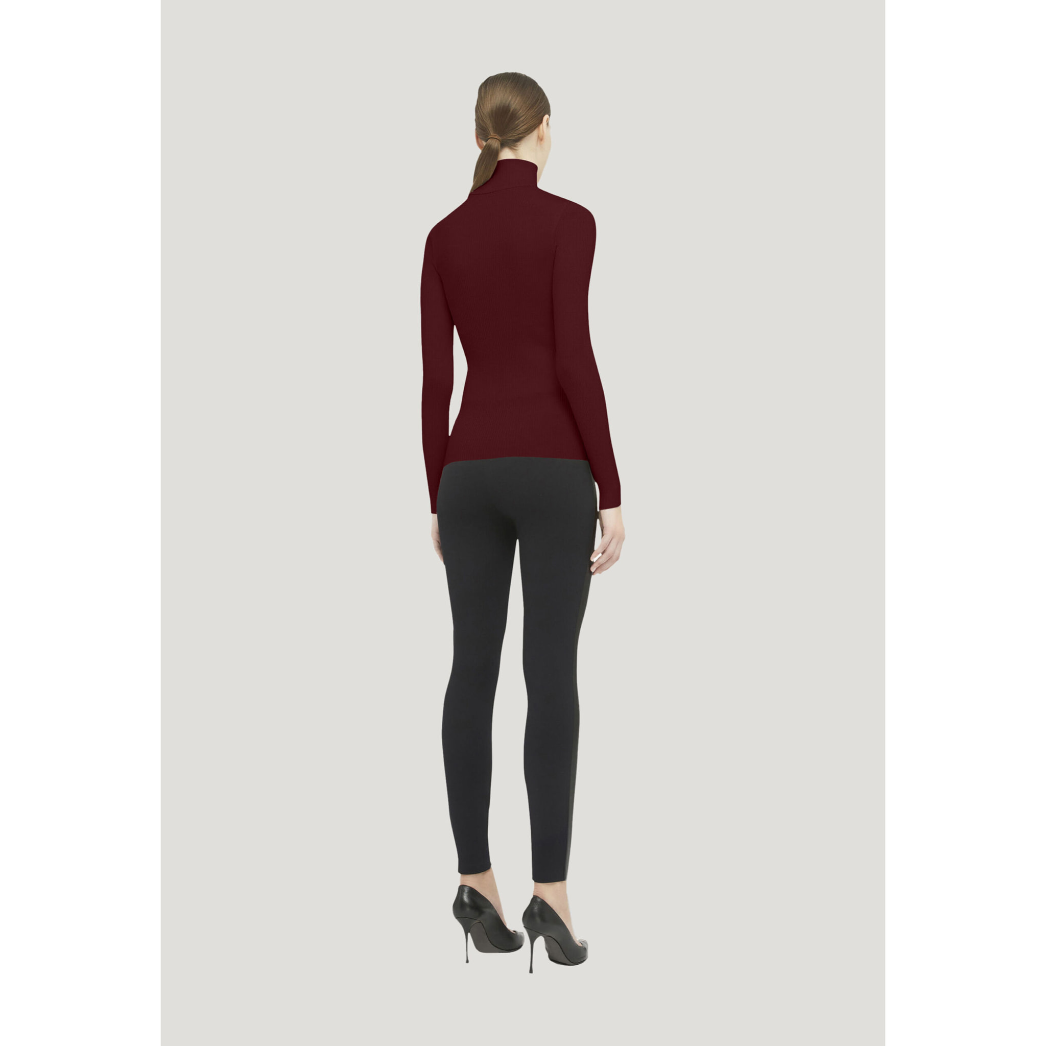 Top a maniche lunghe Merino Fine Rib Top Long Sleev