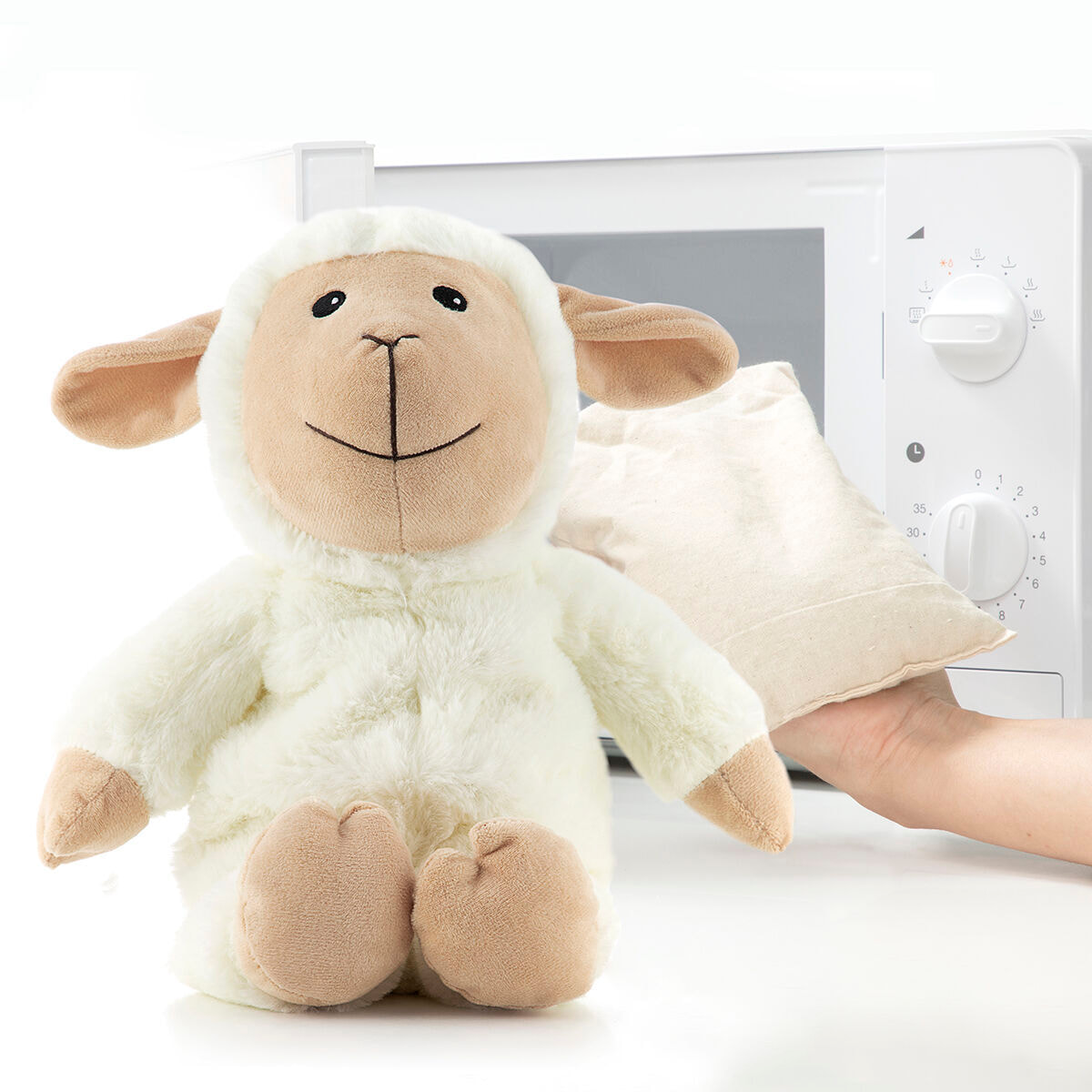 Pecora di Peluche con Effetto Caldo e Freddo Wooly InnovaGoods