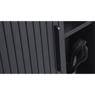 Buffet bois noir alba 140x45cm