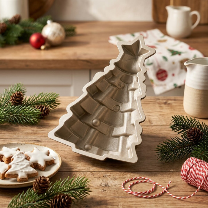Moule à gâteaux original en forme de sapin de noël 17 x 7,5 cm Dr.Oetker Christmas