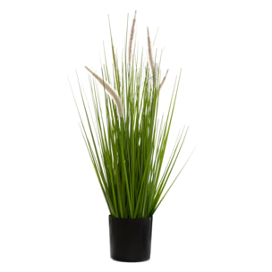 Herbe artificielle en pot "cat tails" - H70 cm