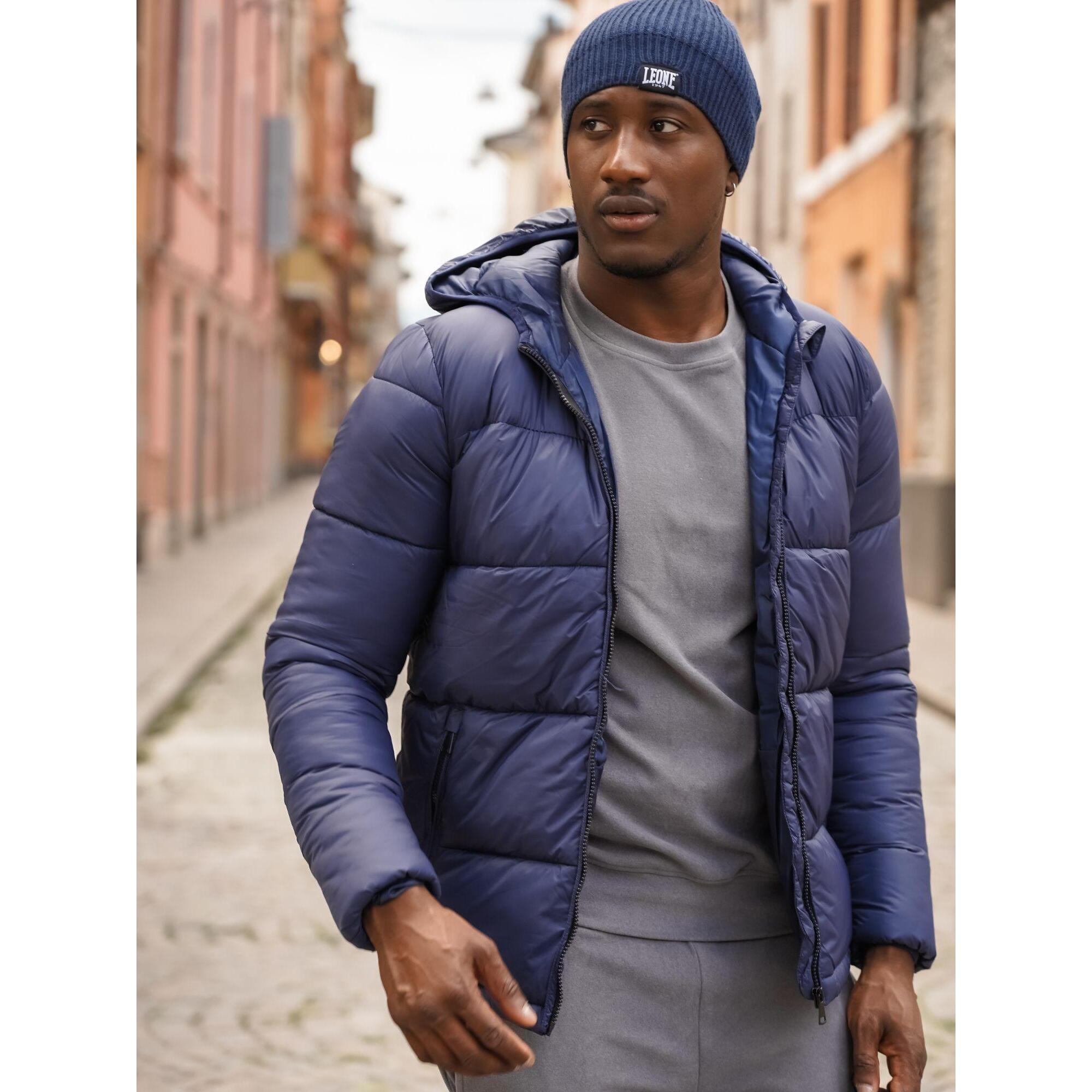 Piumino Leone uomo con cappuccio Basic