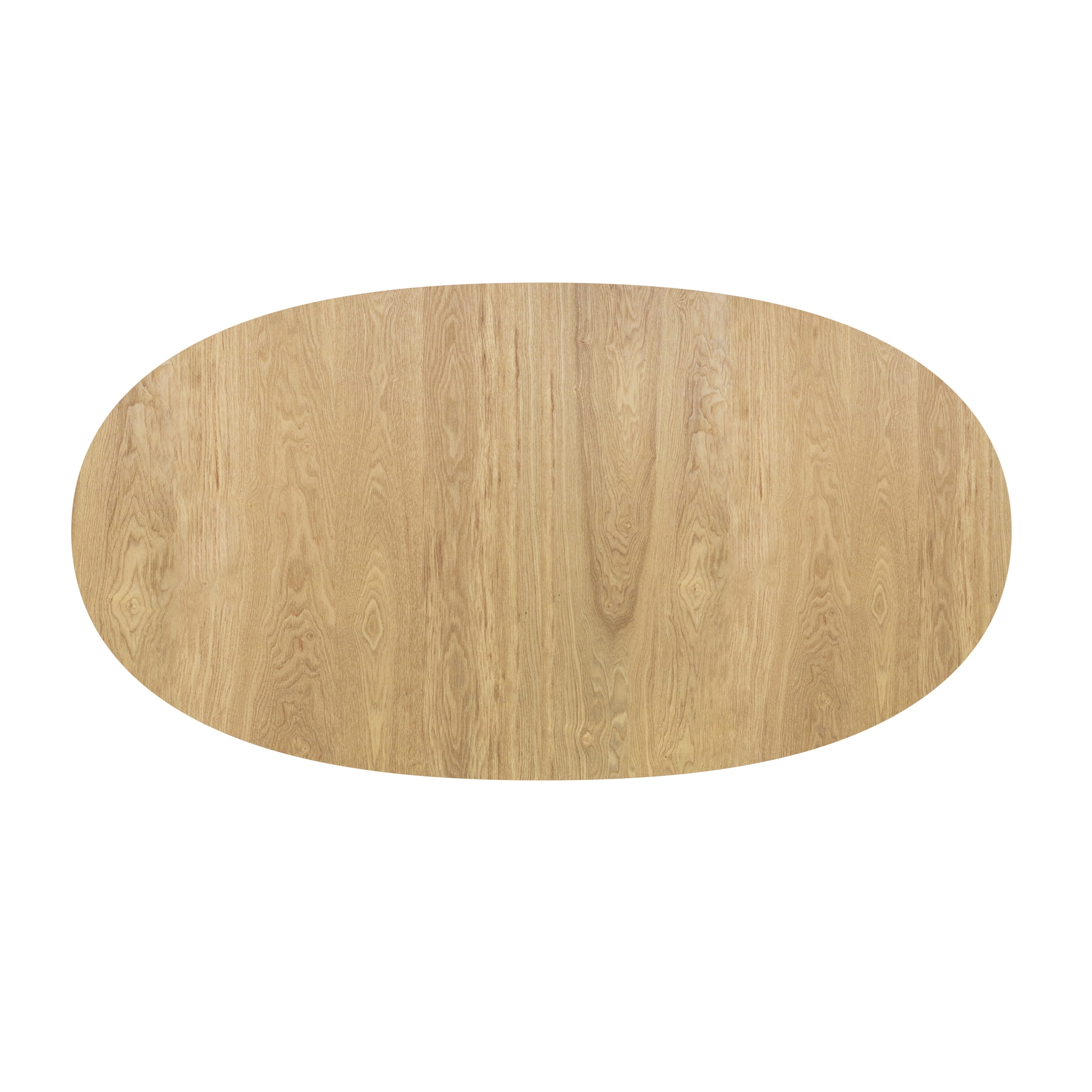 Table ovale Eddy 6/8 personnes extensible en bois clair 170/200 cm