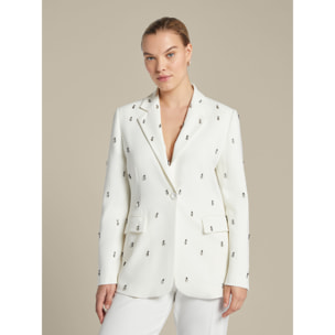 Elena Mirò - Blazer joya de cady - Blanco