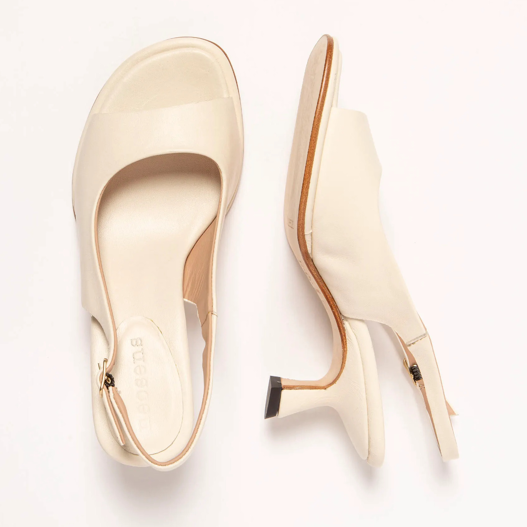 Sandalias con tacón S3165 NAPPA CREAM/ GLERA color Cream