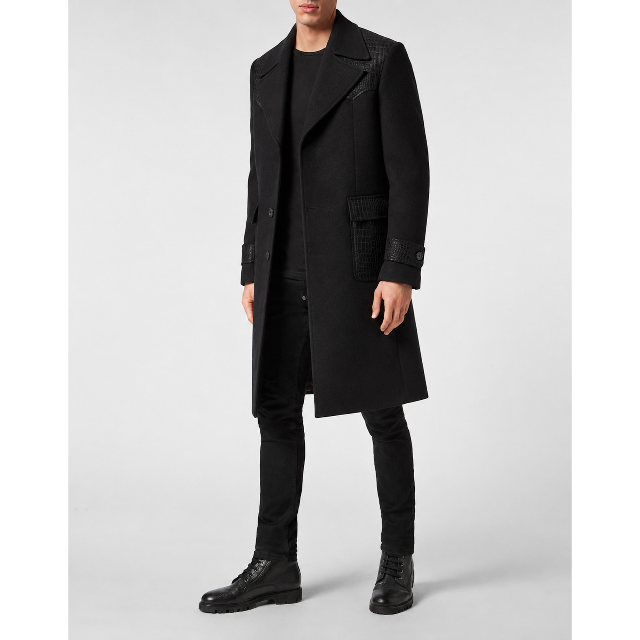 PHILIPP PLEIN Abrigo largo