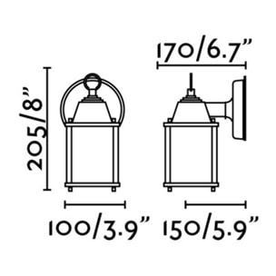 DADO-P Lampe applique marron