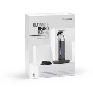 Tondeuse barbe BABYLISS Super-X Metal Series T996E, 13 hauteurs de coupe, précision 0,2 mm, autonomie 300 mn
