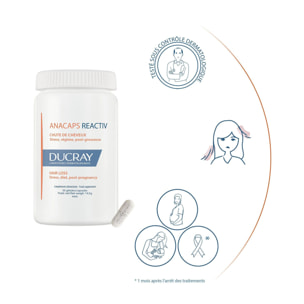 Ducray Complément Alimentaire Anacaps Reactiv - Complément Alimentaire Chute de Cheveux