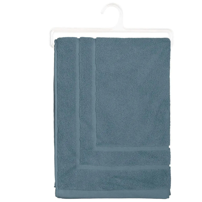 Tapis de bain - coton - bleu orage - 50x70 cm