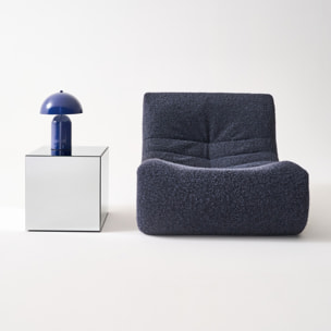 Table cubique miroir transparent. bout de canapé. table d'appoint cube miroir 40cm