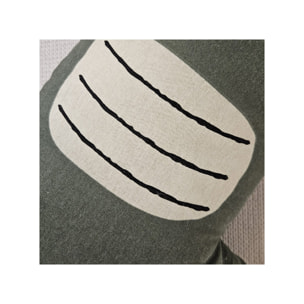 Coussin en forme de crocodile housse non amovible en coton - ALI