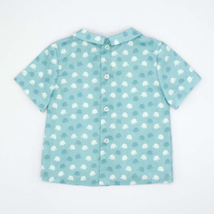 CAMISA ELEFANTE AZUL Y BLANCO