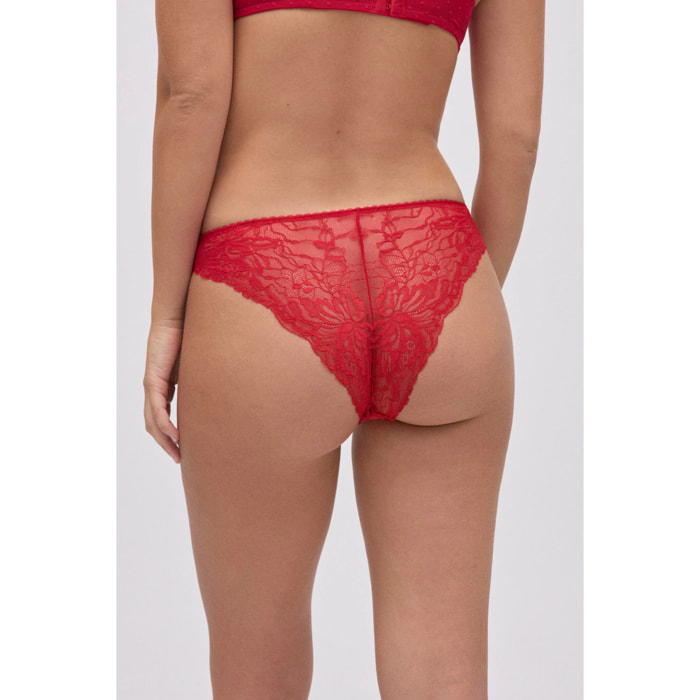 Slip brasiliano in pizzo floreale