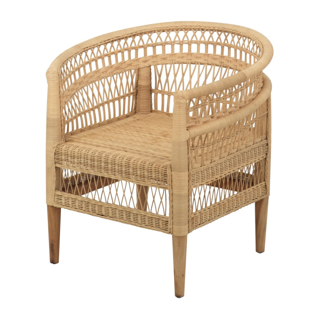 Fauteuil Medan en rotin naturel