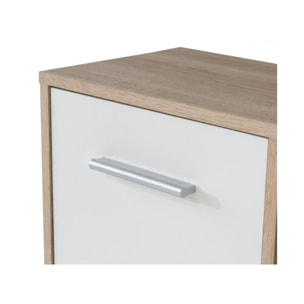 Bureau avec rangement intégré réversible en bois - ERIC