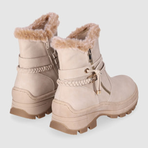 Botines - Beig - Tacón: 5 cm