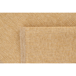 Tapis naturel motif jaune