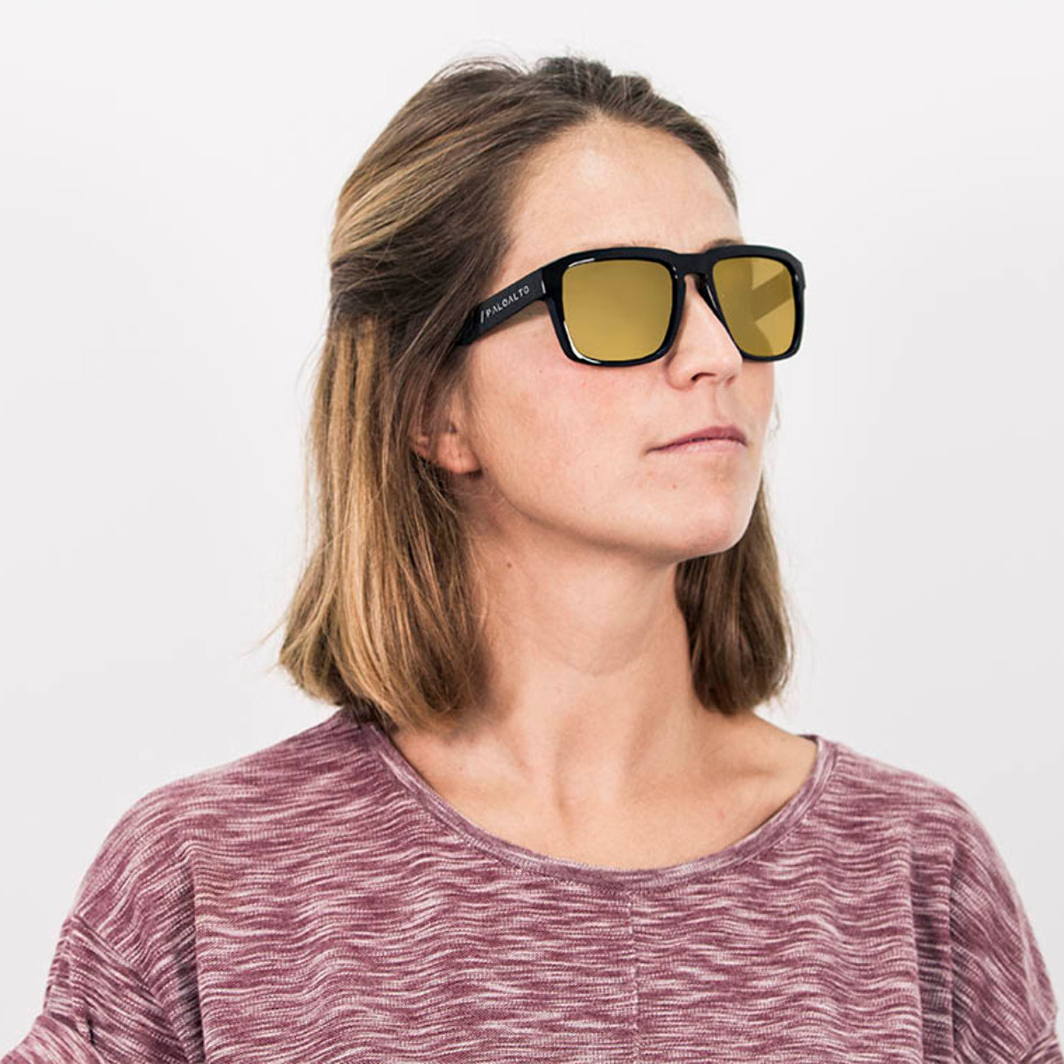 Gafas de sol PALO ALTO VERONA - Lente revo negro brillante y dorado