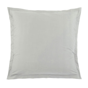 Taie d'Oreiller Unie en 100 % Coton - Gris Galet