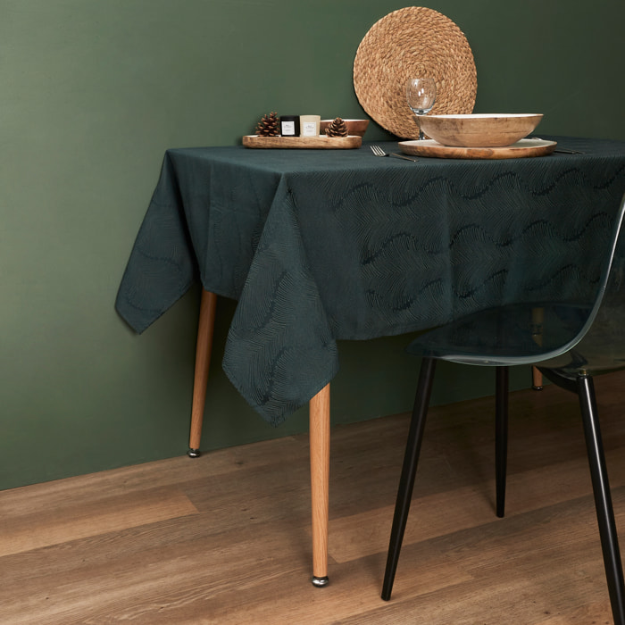 Nappe Jacquard Noir 140x240cm