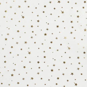 NAPPE MOTIF ETOILE DOREE 140X250CM