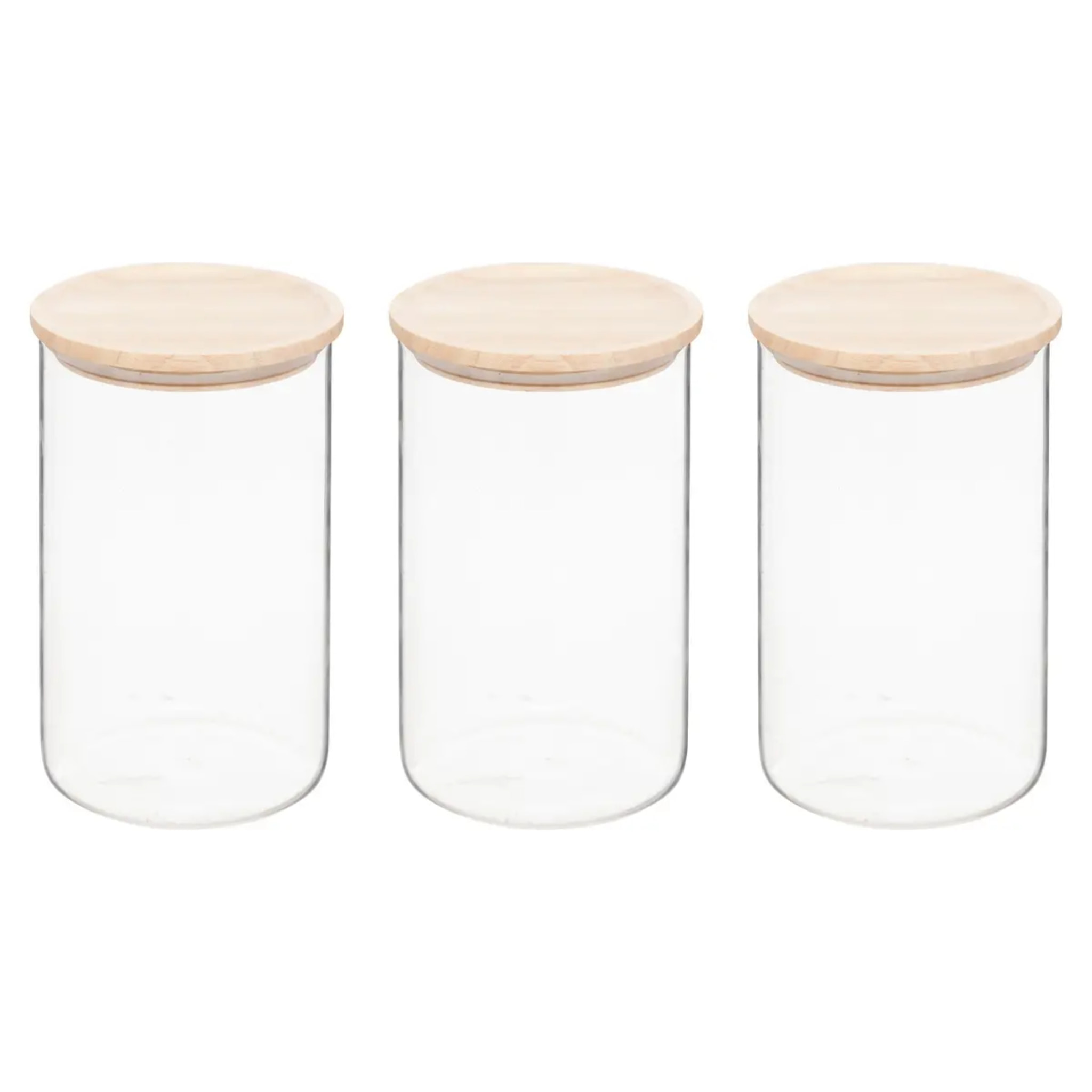 Lot de 3 bocaux Hermet 1L en verre