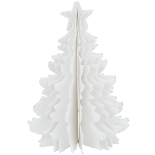 J-Line Sapin De Noel Etoile Coton Maché Blanc