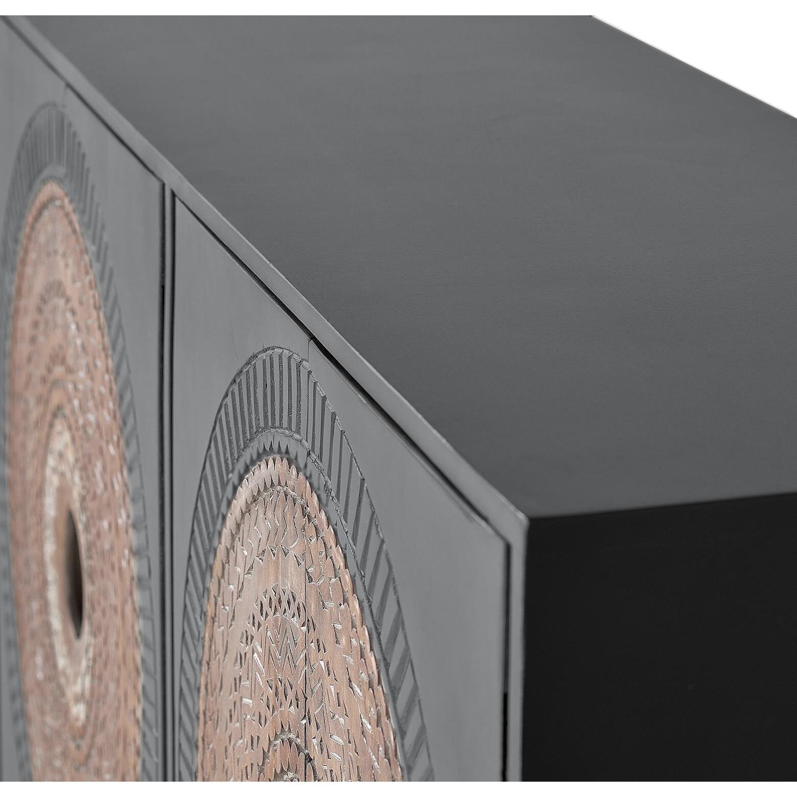 Aparador - madera de mango y metal - 91x150x40cm