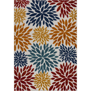 Cabana - Tapis d'extérieur multicolore avec motif à relief