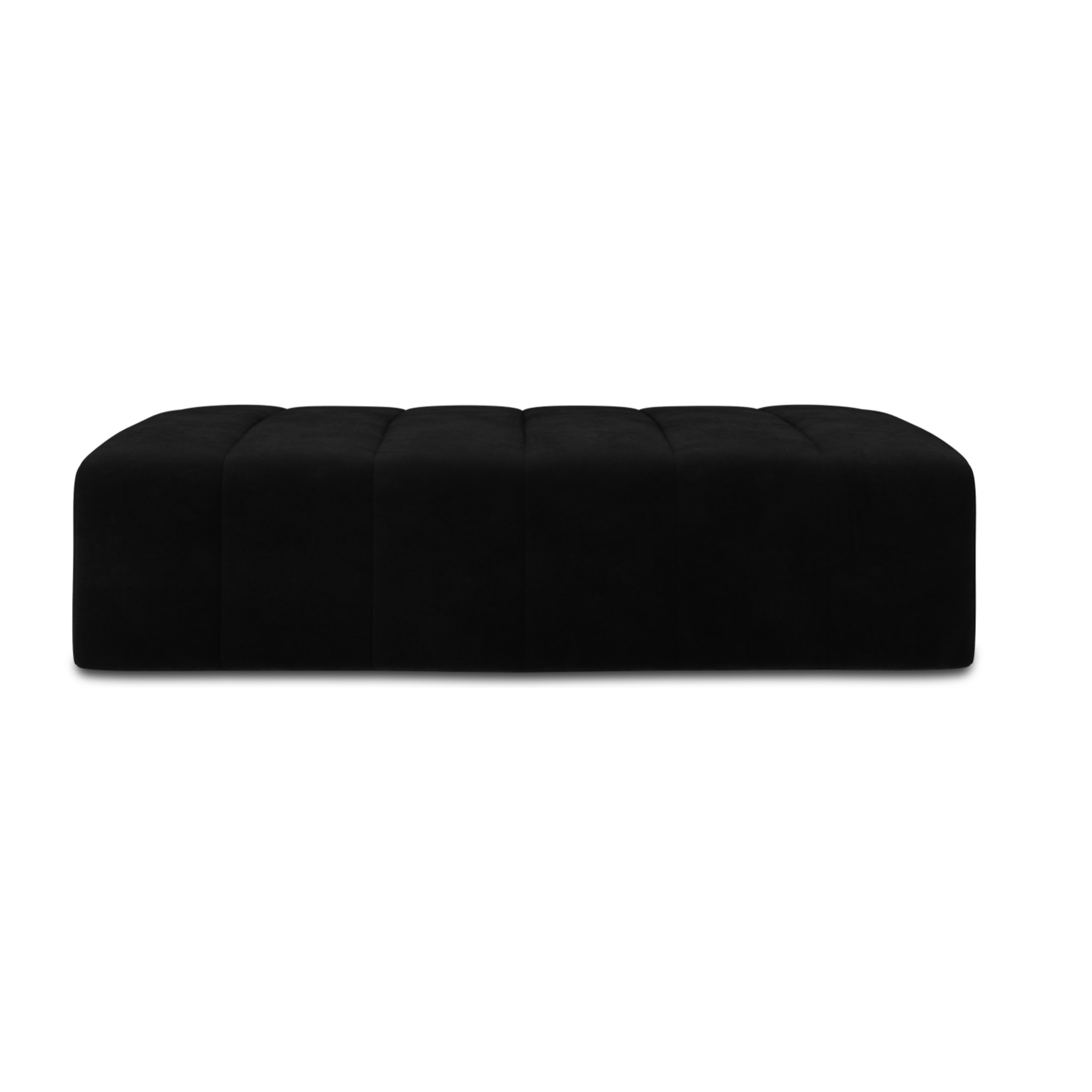 Pouf "Marcel" 2 places en velours noir